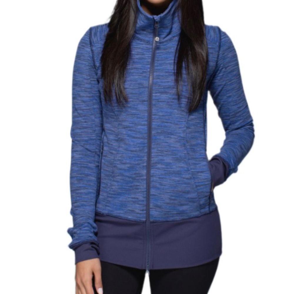 Lululemon Nice Asana Jacket, blue, size 4